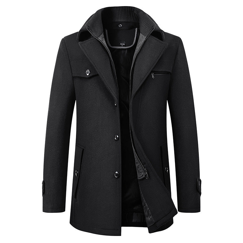 Berg-Feldt | Eleganter Wintermantel aus Wolle für Männer