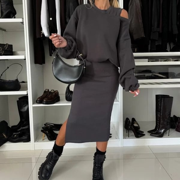 Sweat-shirt et robe sans manches Fudus pour femme
