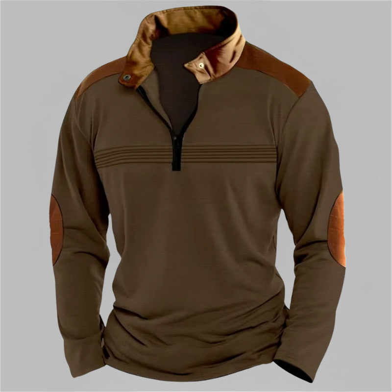Polo à manches longues confortable pour homme