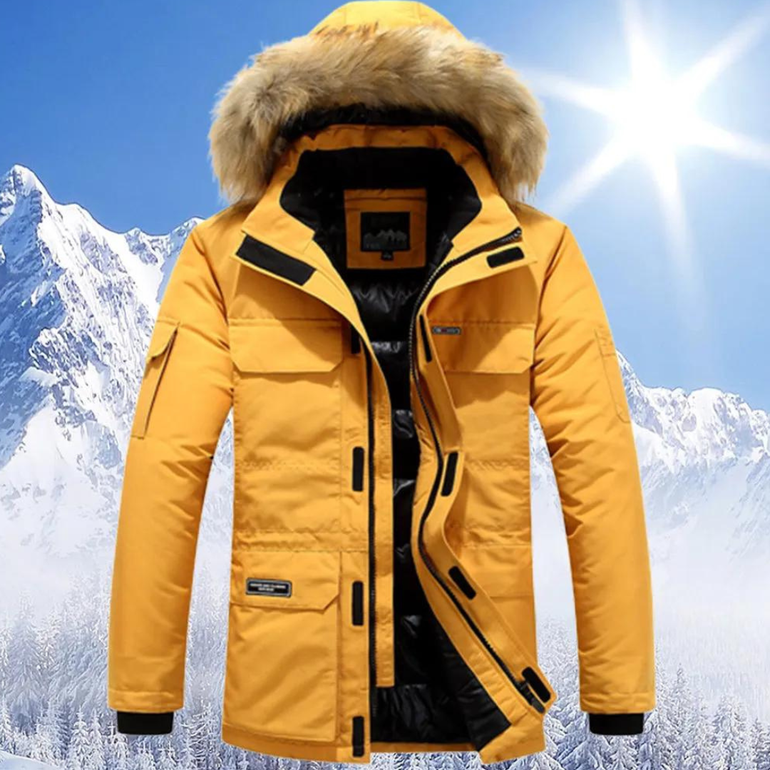 Berg-Feldt | Parka Herren mit Pelzukragen
