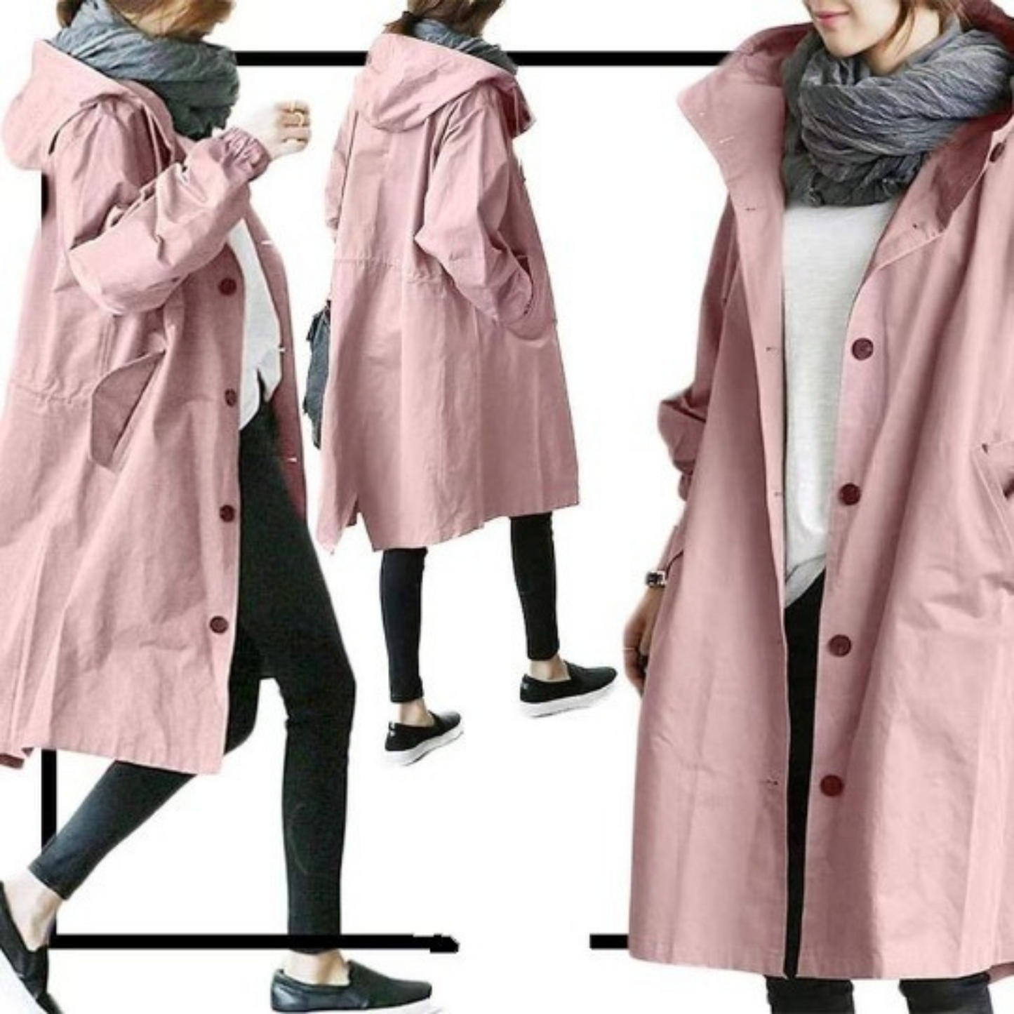 Berg-Feldt | Trenchcoat Damen Wind und Wasserdicht