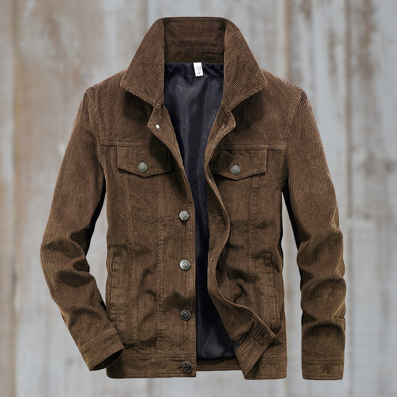 Berg-Feldt | Veste en jean à boutons en coton mélangé Design intemporel