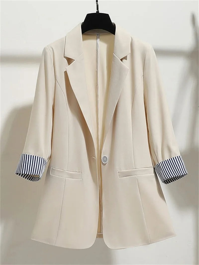 Berg-Feldt | Schlichte Jacke mit Dreiviertelärmeln für Damen