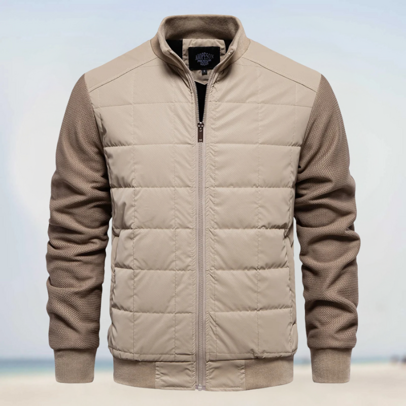 JURGEN - Veste matelassée à manches en maille