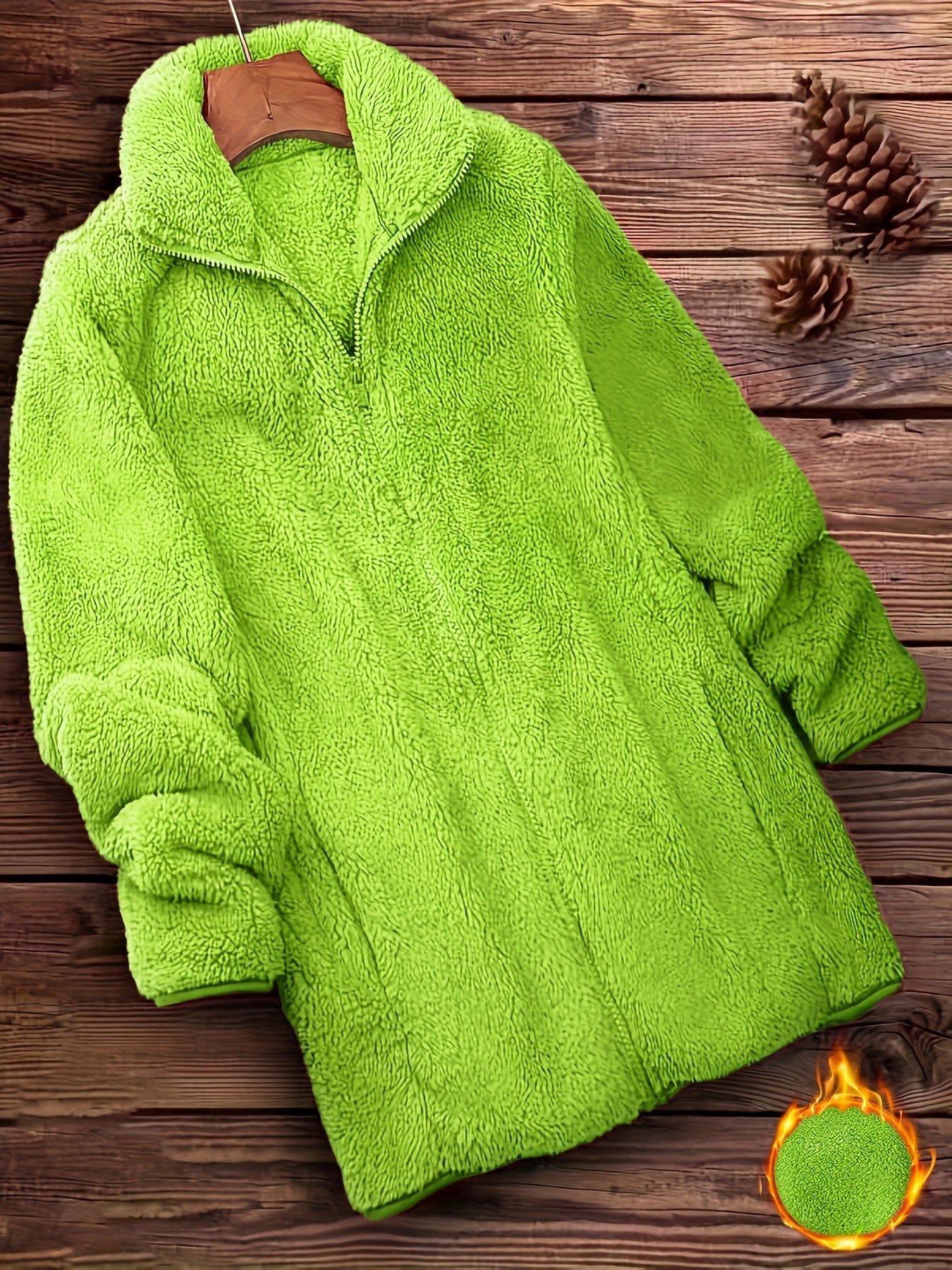 Berg-Feldt | Plüschjacke Polyester Weich und Warm