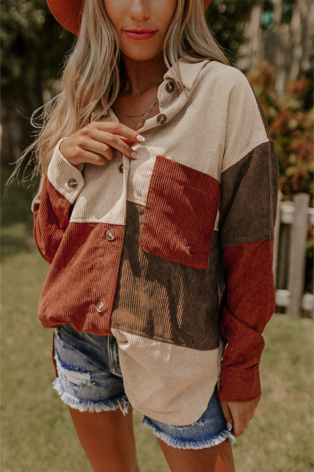 Berg-Feldt | Patchwork Hemdjacke Weich und Trendy Perfekt für Entspannte Tage