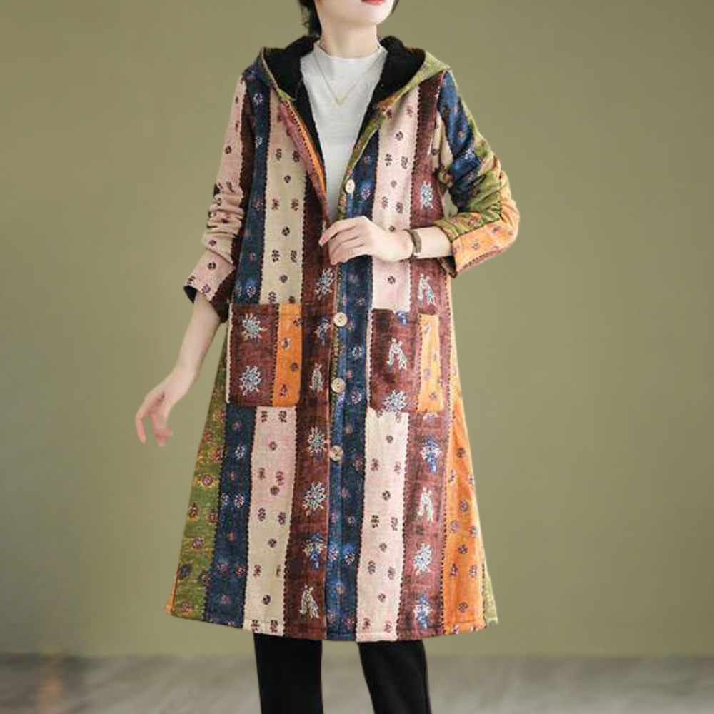 Berg-Feldt | Herbstjacke mit Kapuze in mittellanger Länge für Damen