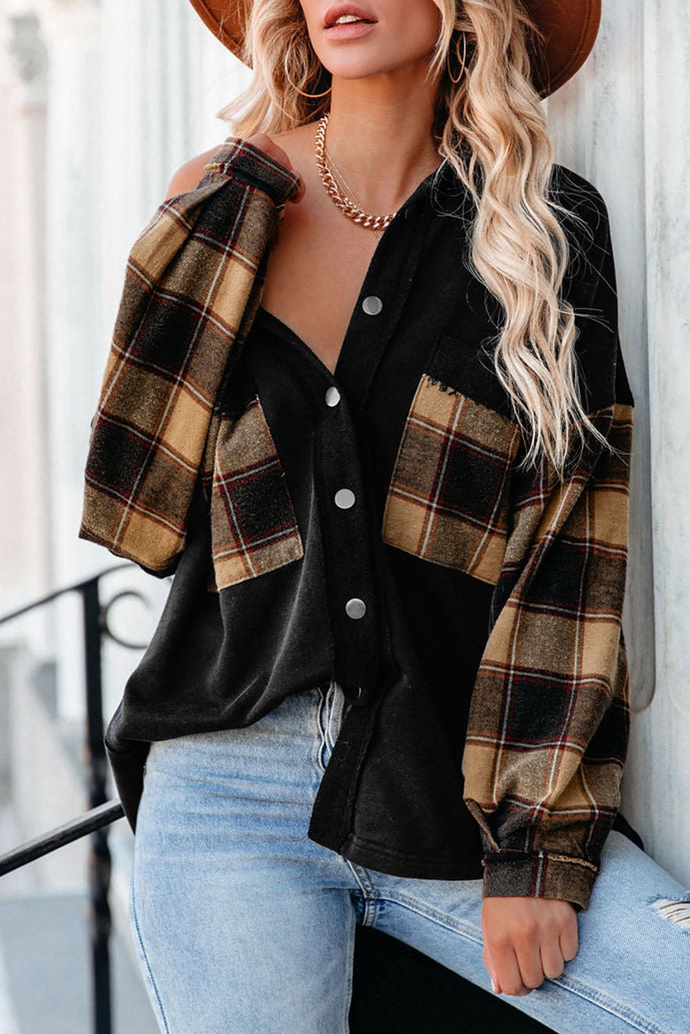 Berg-Feldt | Gepunktete Flanellhemden Polyester und Baumwolle Einzigartiger Look