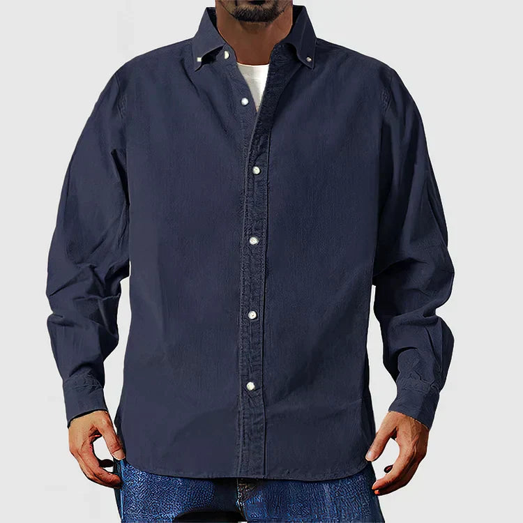 Chemise en velours côtelé beige de Vox