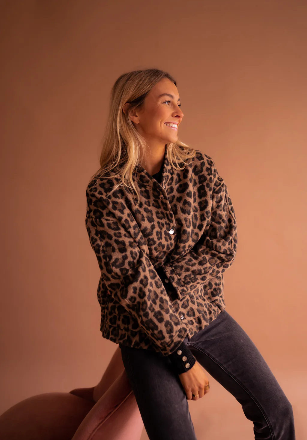 Berg-Feldt | Blouson aviateur femme avec détails de manches froncées