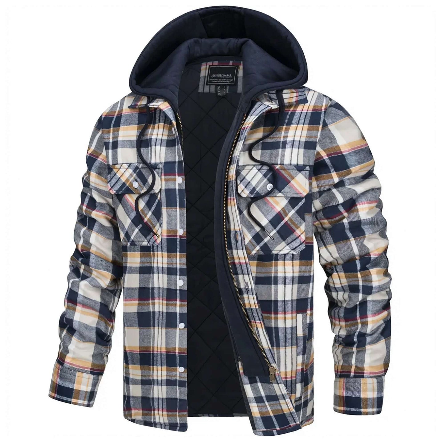 Berg-Feldt | Herren Karierte Langarm Freizeitjacke