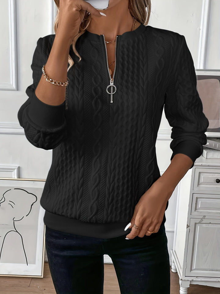 Pull en maille RIKE zippé