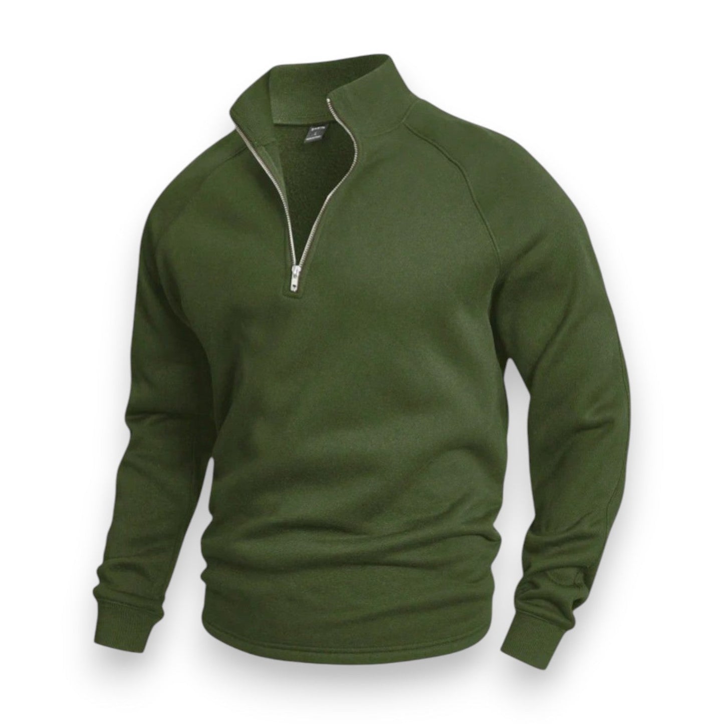 Berg-Feldt | Hochkragen Strickpullover Halb Reißverschluss Komfort und Stil