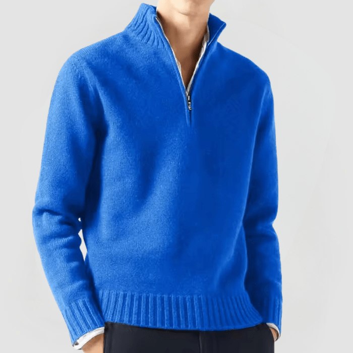 VENHUES Pull en maille zippé