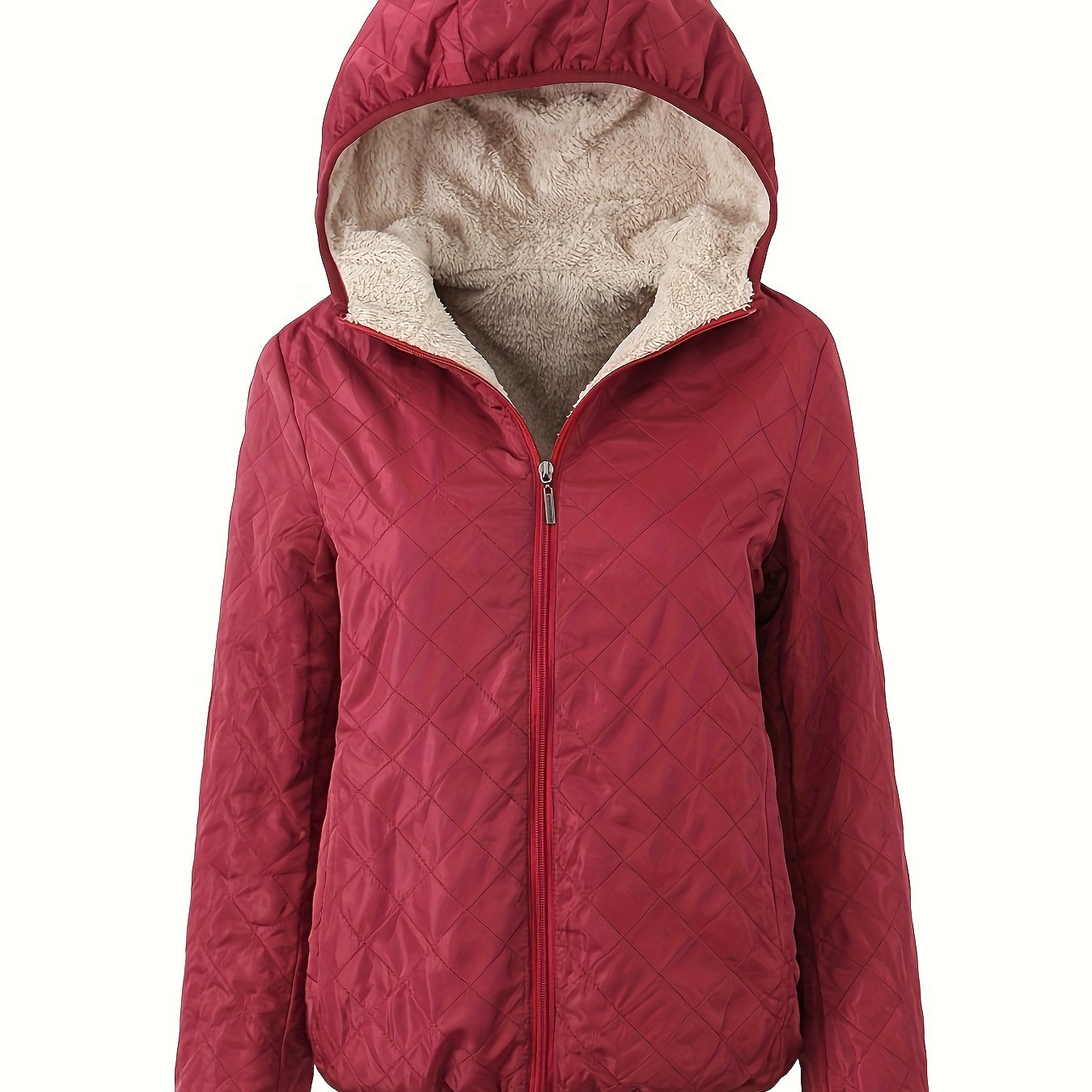 Berg-Feldt | Steppjacke mit Kapuze und Reißverschluss