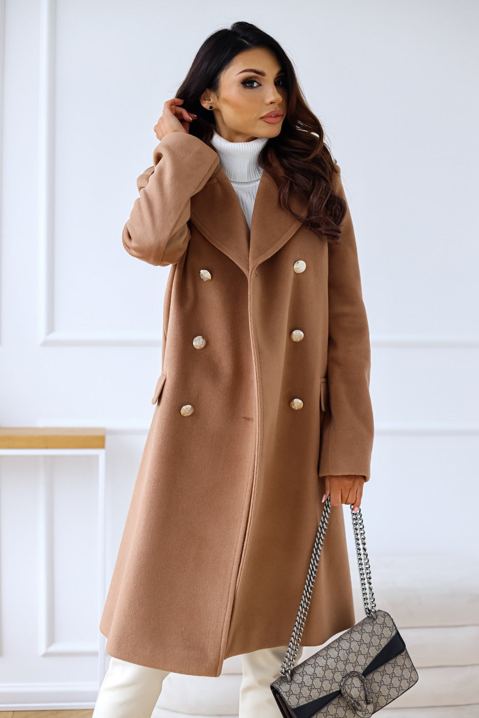 Berg-Feldt | Adelynn Manteau long lâche et élégant en duvet pour femme