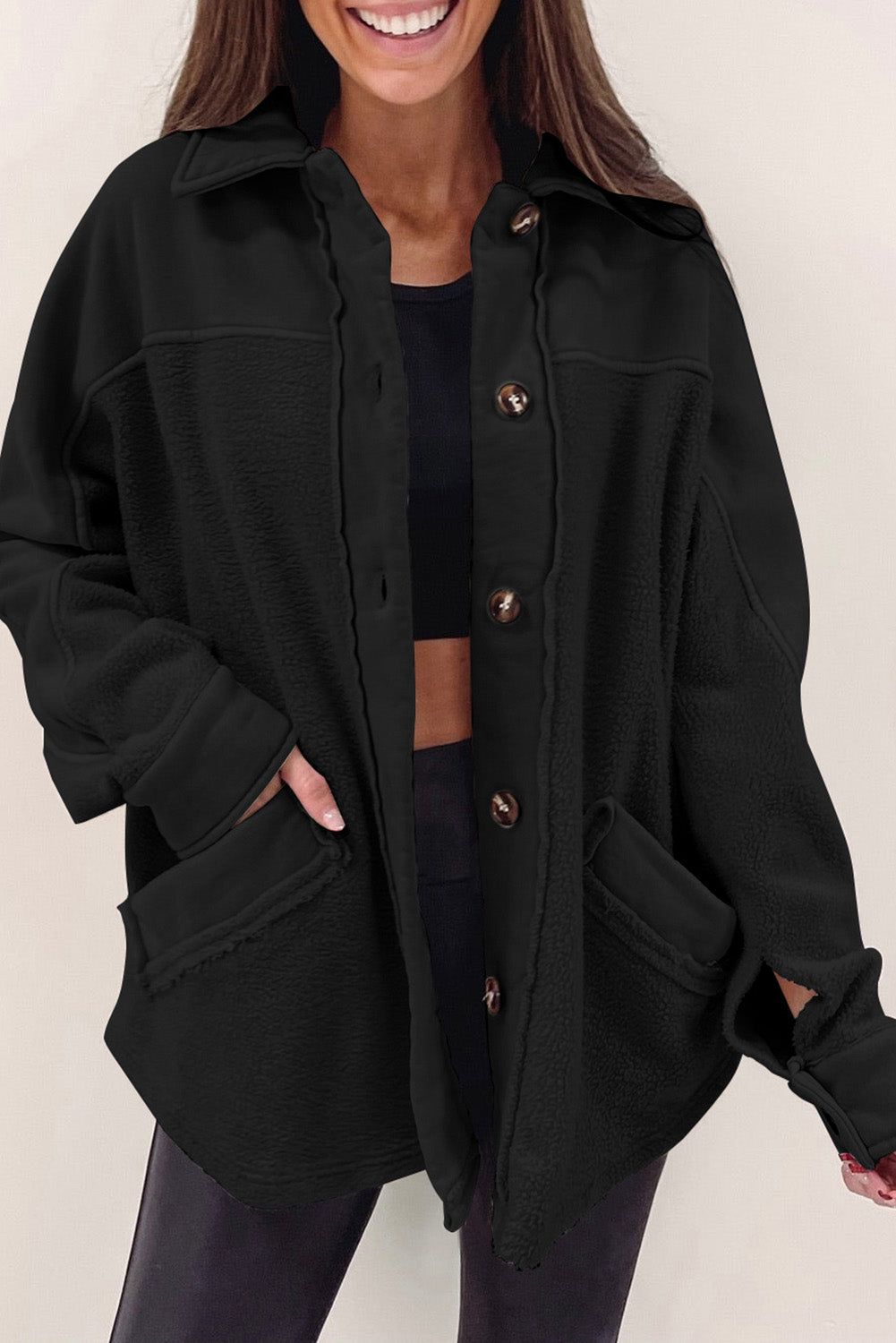 Berg-Feldt | Veste polaire douce à gros boutons en polyester - Confort et style chaleureux