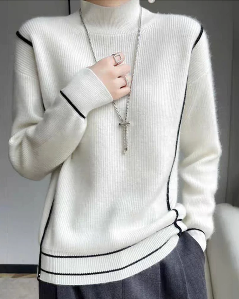 Berg-Feldt | Eleganter schlichter Rollkragenpullover