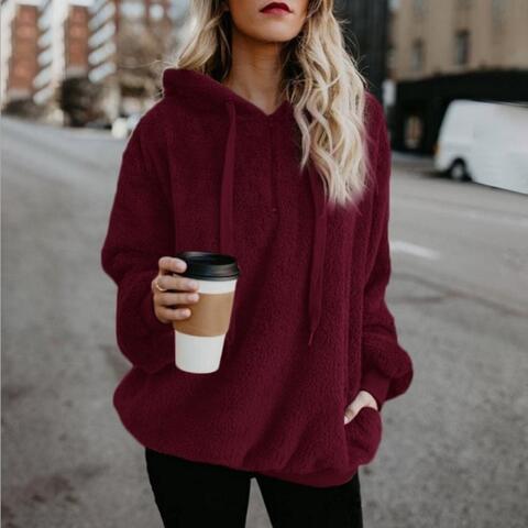 Sweat à capuche Fudus pour femme avec cordon de serrage