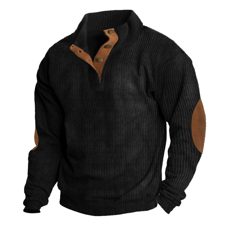 Berg-Feldt | Herrenpullover mit Knöpfen