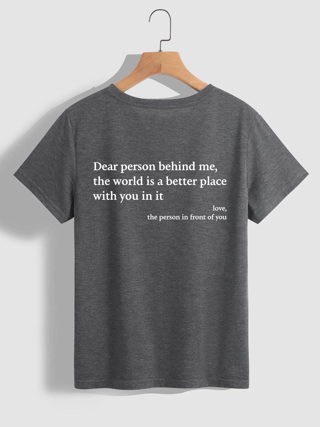 T-shirt ras du cou imprimé pour femme Fudus