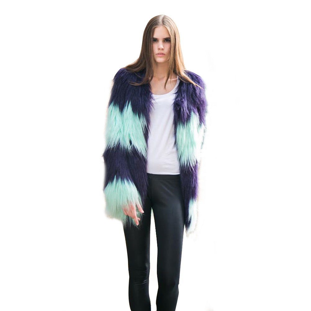 Blazer en fausse fourrure structuré et tendance avec manches bouffantes pour femme Berg-Feldt