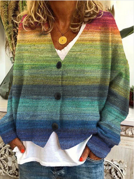 Cardigan femme imprimé Weichy – élégant et confortable