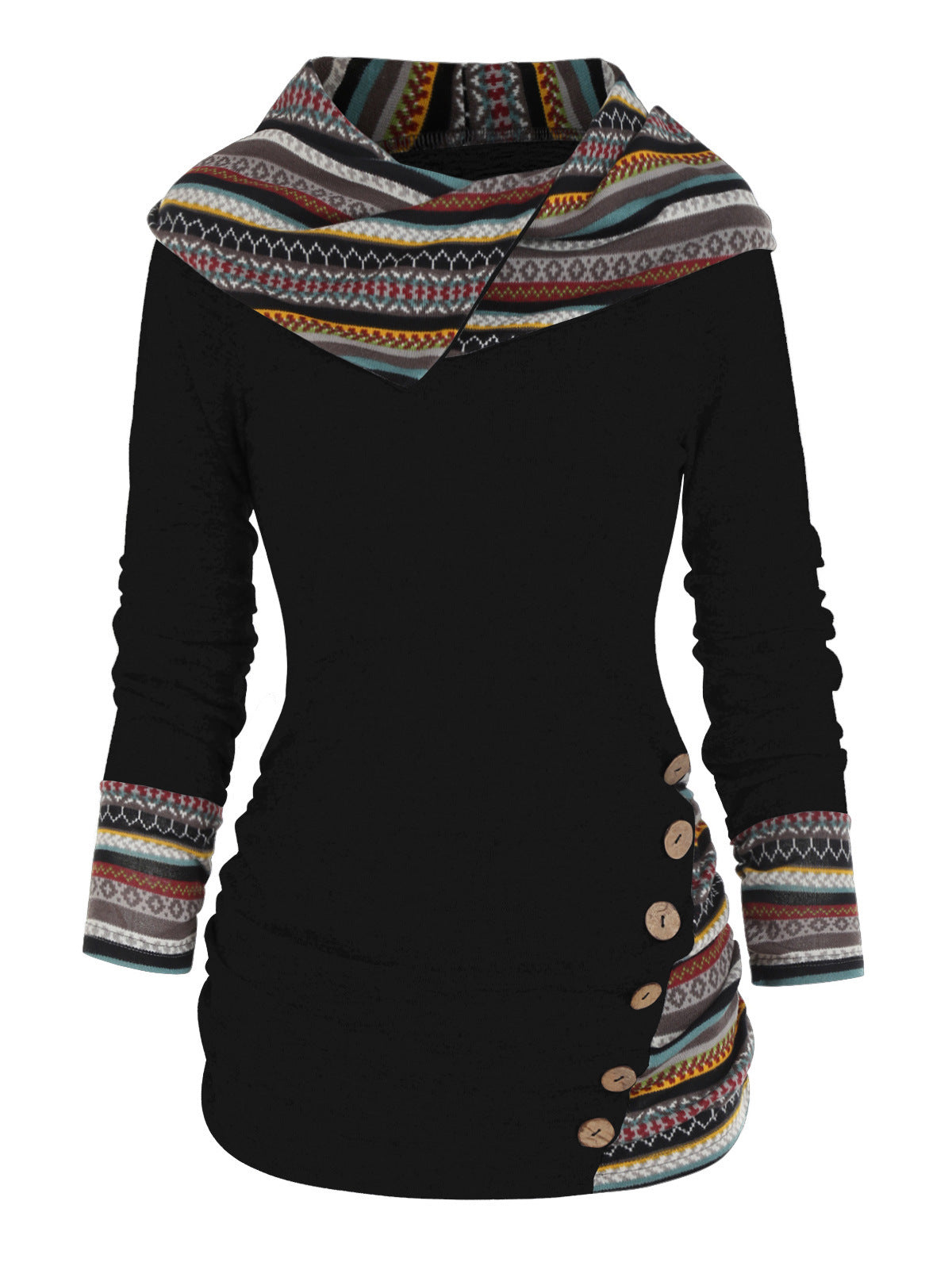 Sweat à capuche tribal tendance de Fudus