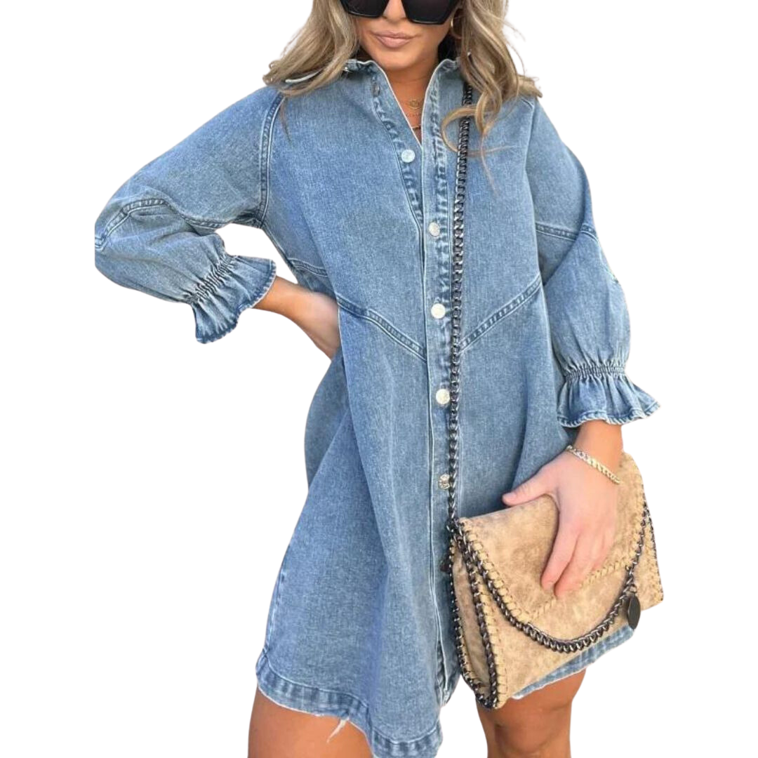 Denimkleid mit langen Ärmeln – Julya