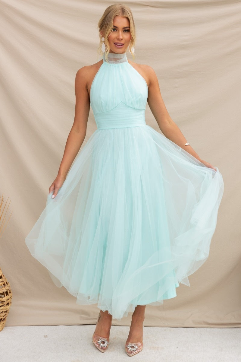 Robe femme Fudus à col roulé en maille, tombante