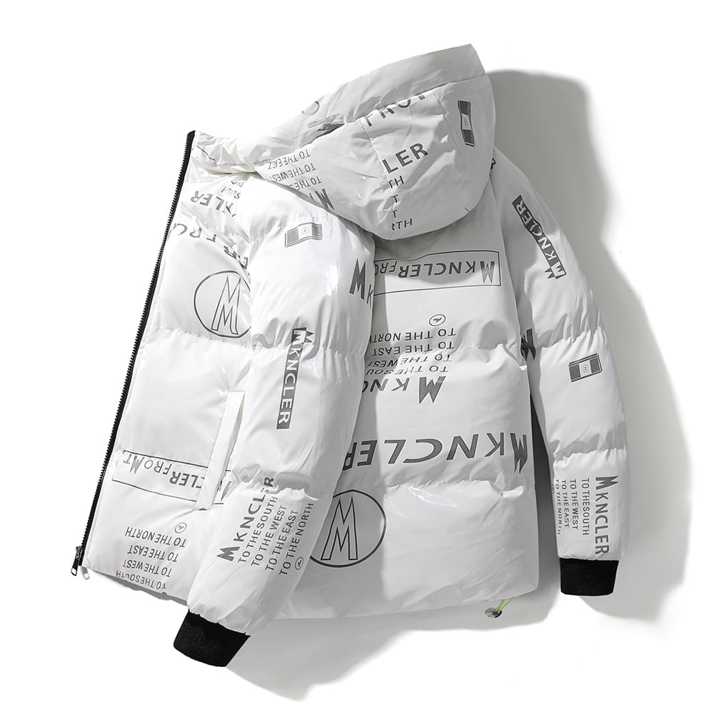 Berg-Feldt | Gesteppt Herrenjacke mit Kapuze und Vinyleffekt