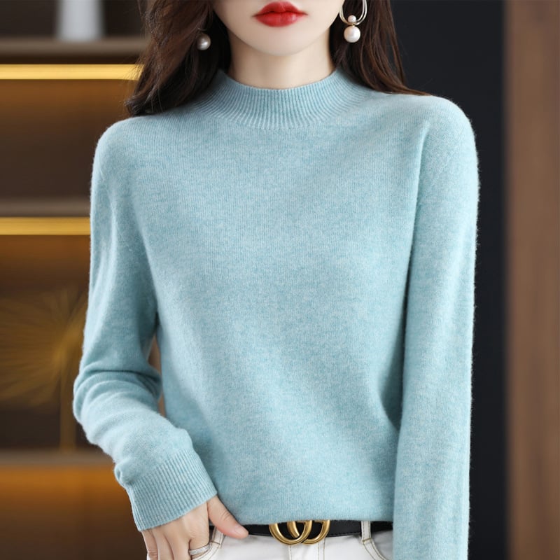 RAQUEL: Pull col roulé en grosse maille