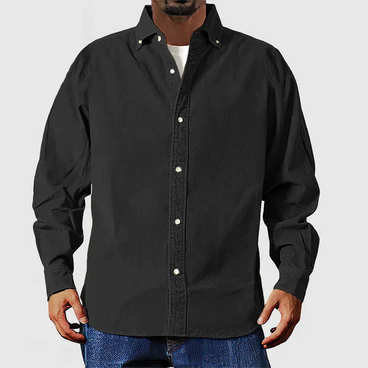 Chemise en velours côtelé beige de Vox