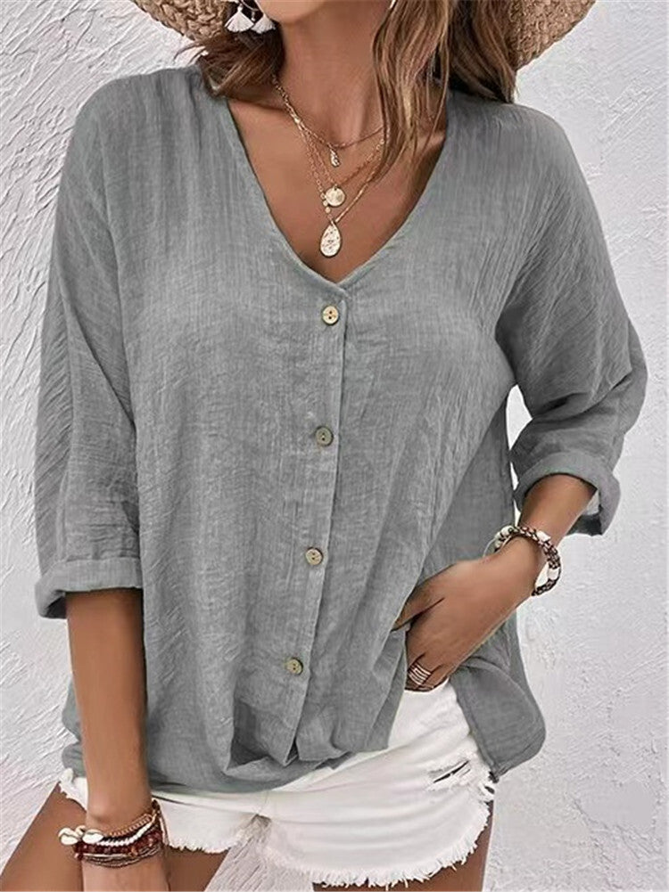 Chemise en lin pour femme de Fudus