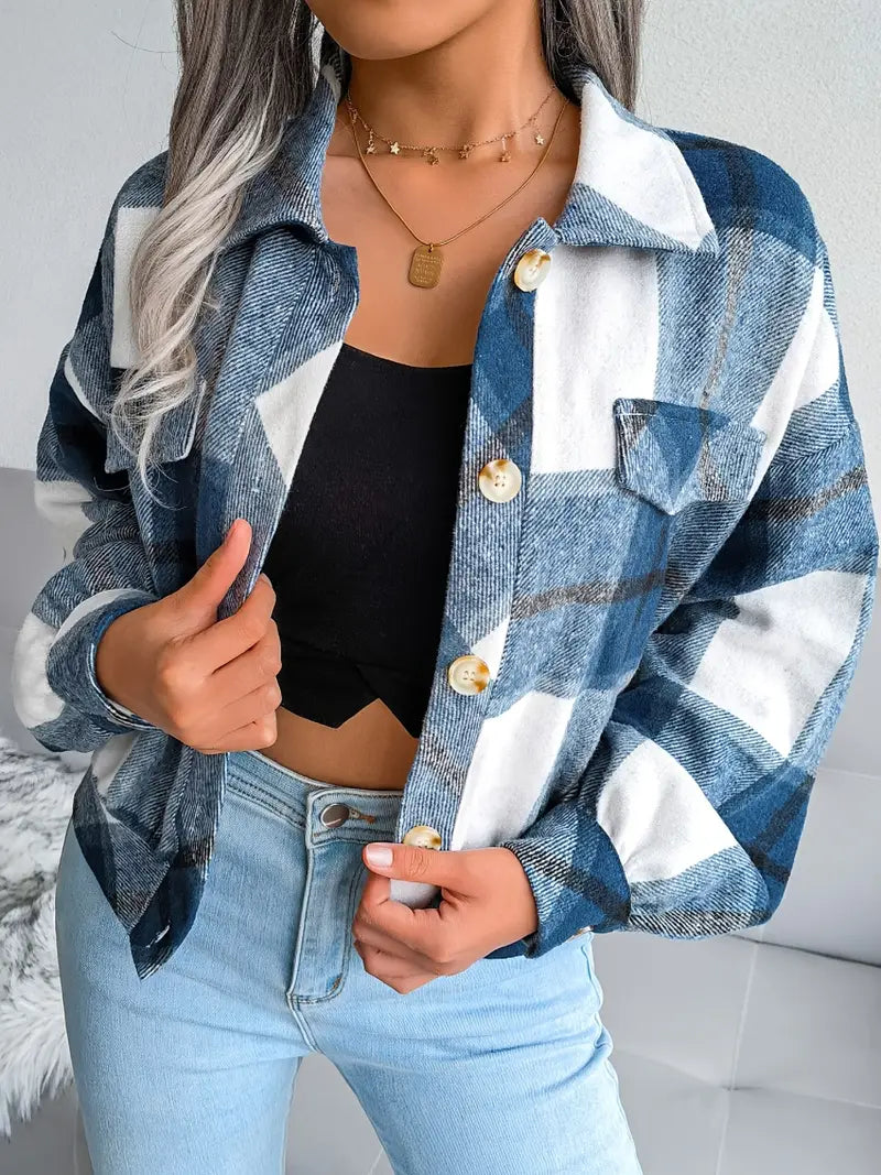 Berg-Feldt | Karierte Flanelljacke - Kurzschnitt