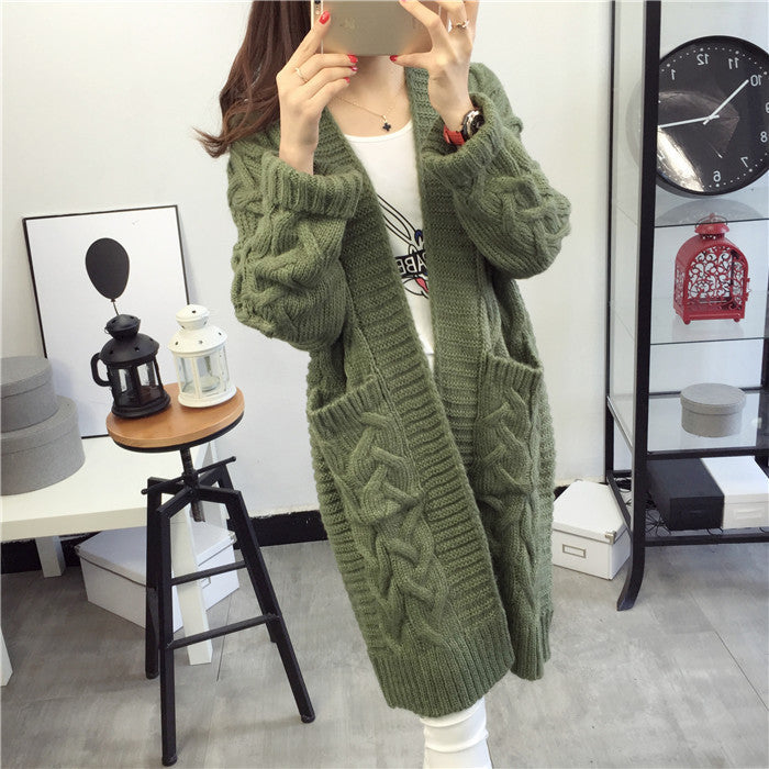 Cardigan femme en grosse maille avec élégant motif torsadé et poches pratiques Berg-Feldt