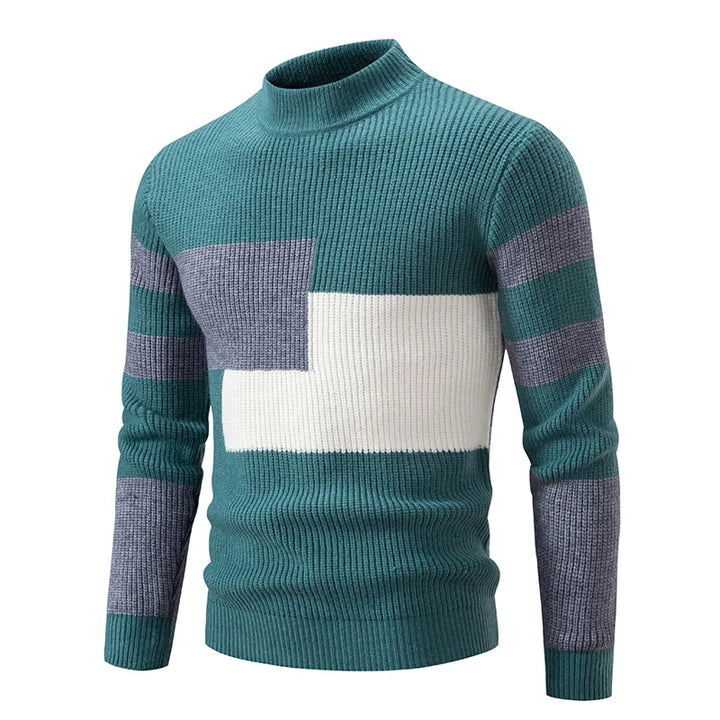 Strickpullover mit Farbblock-Design für Herren