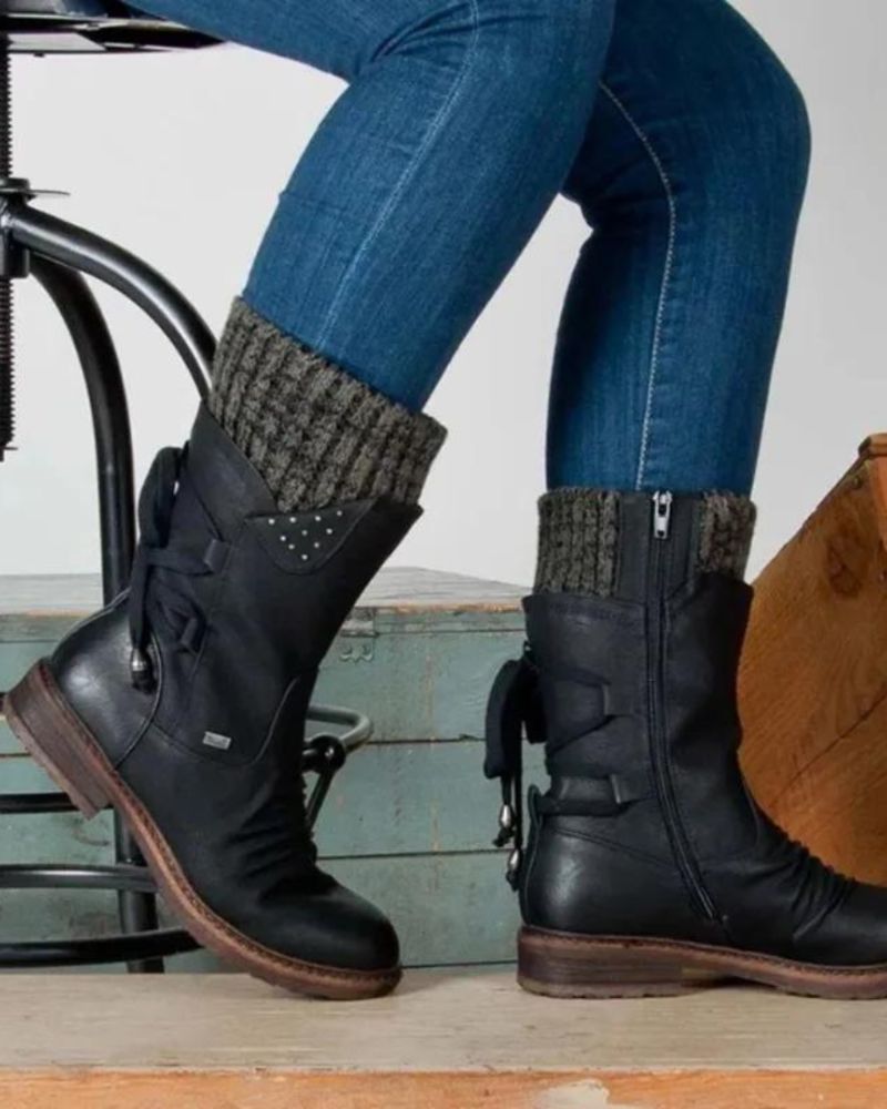 Berg-Feldt | Echtes Leder Winterstiefel