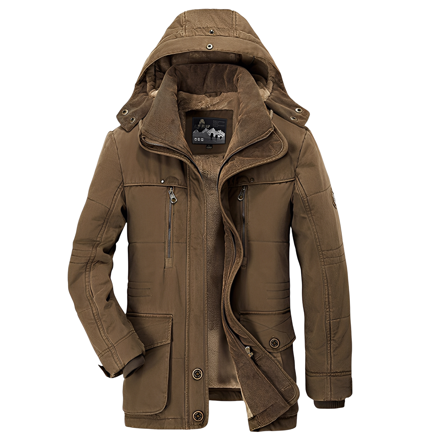Berg-Feldt | Veste chaude et épaisse à capuche pour hommes