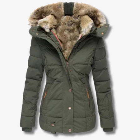 Berg-Feldt | Veste d'hiver à capuche et zip pour femme idéale pour les journées froides