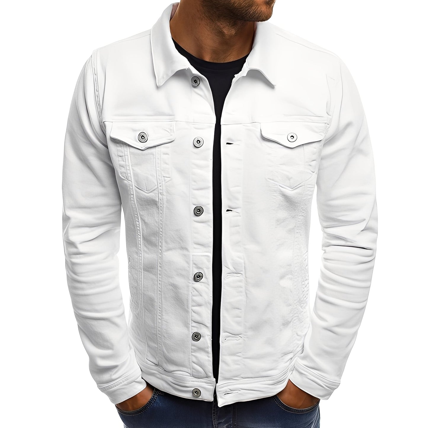 Berg-Feldt | Stylische Denimjacke mit Taschen für Männer