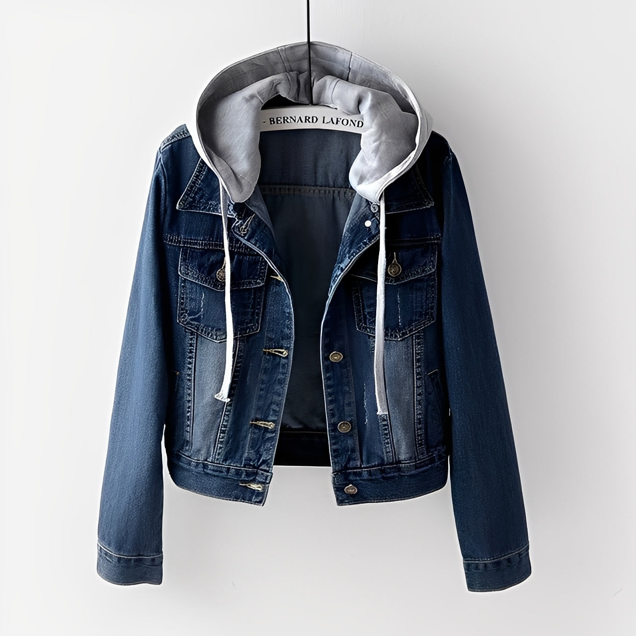 Berg-Feldt | Stilvolle Jeansjacke mit abnehmbarer Kapuze für Frauen