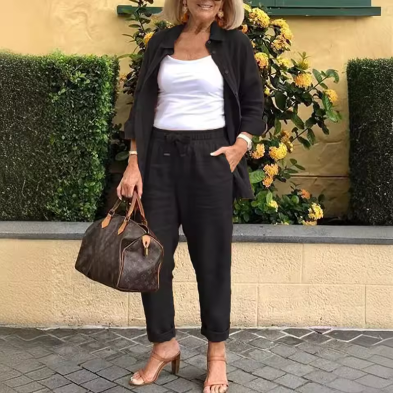 Berg-Feldt | Elegant Women's Blouse and Trousers Set