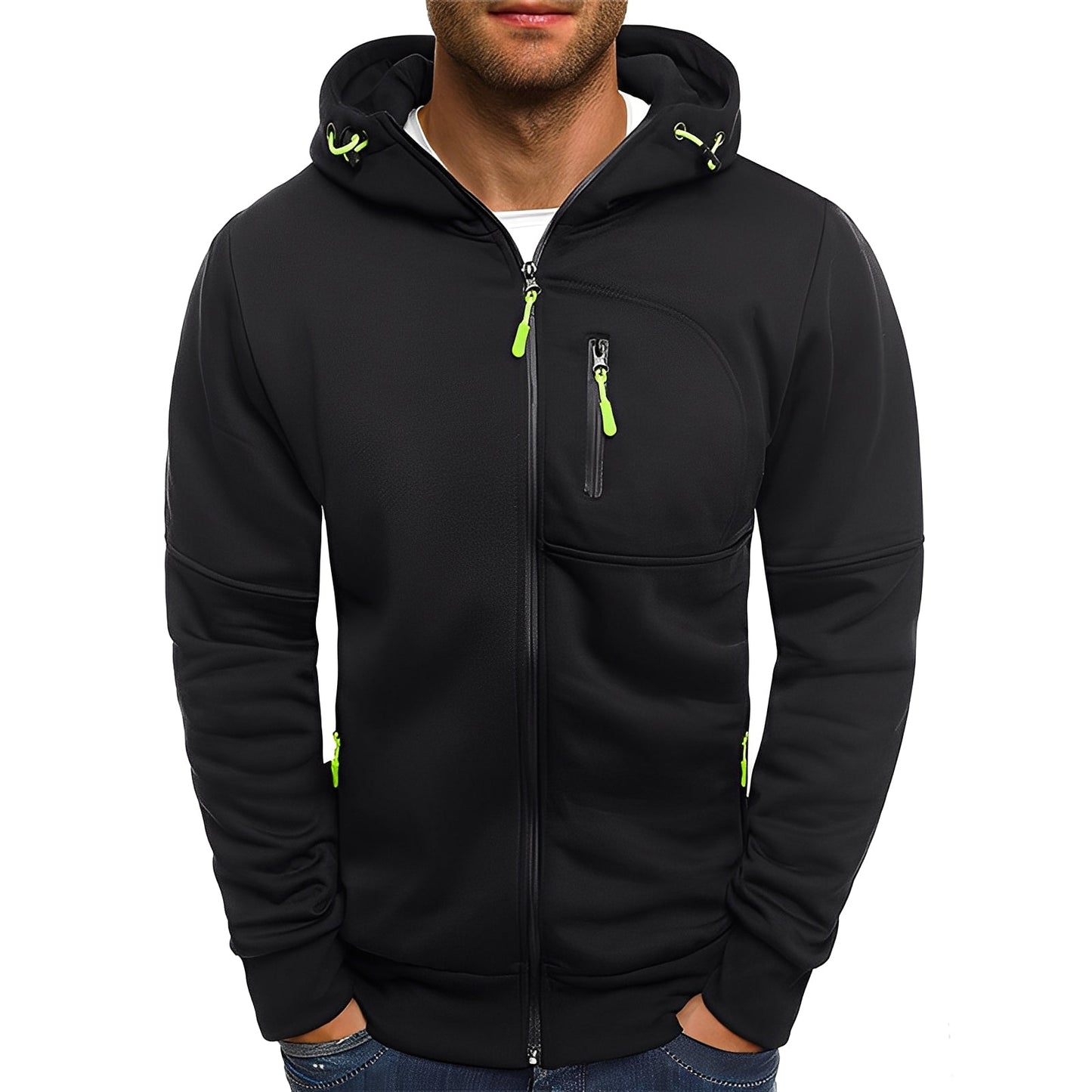Berg-Feldt | Moderne Fleecejacke mit Kapuze für Herren