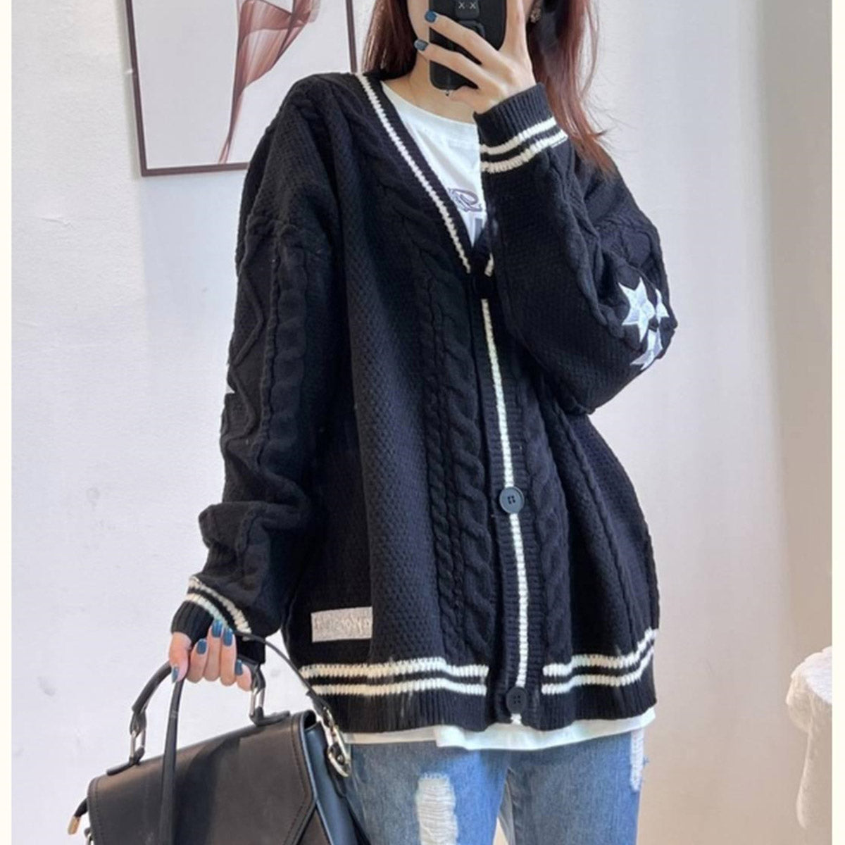 Berg-Feldt | Pull en tricot brodé