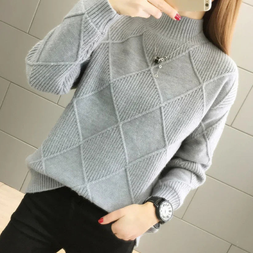 WALDA: Warmer Rollkragenpullover
