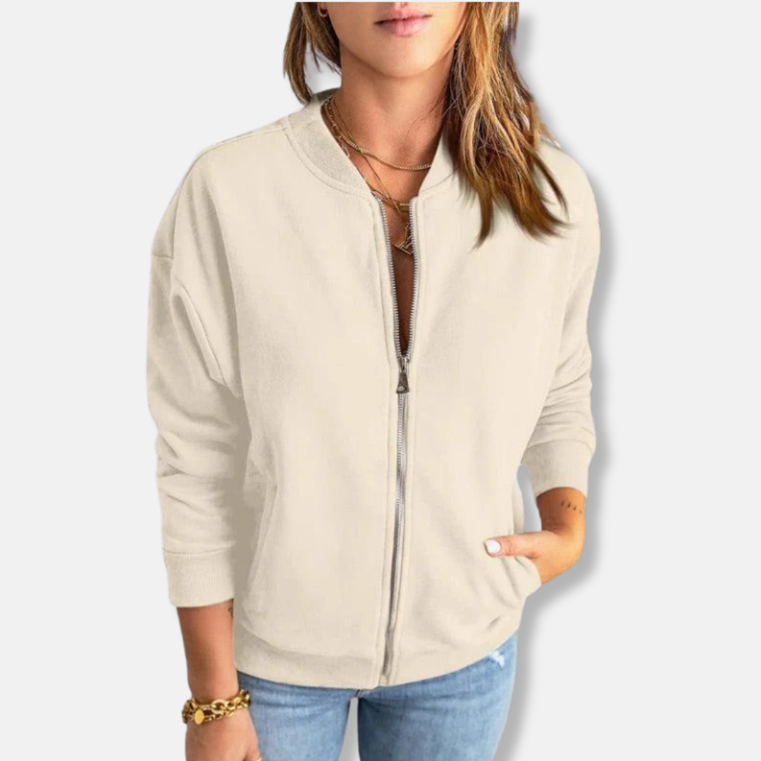 Berg-Feldt | Jacke - Leicht - Lässige Passform - Reißverschluss - Rippenbündchen - Lässiger Look