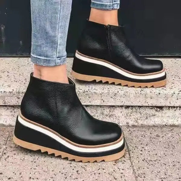 Berg-Feldt | Lederstiefel mit Seitlichem Reißverschluss