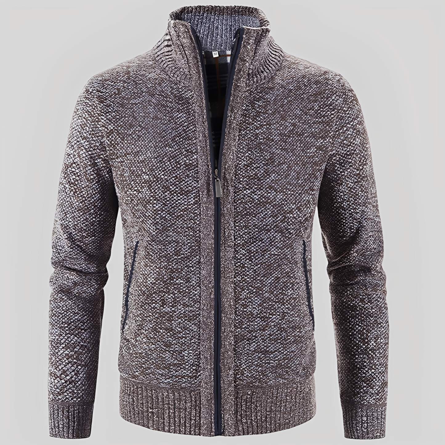 Berg-Feldt | Einfacher Cardigan mit Reißverschluss für Herren