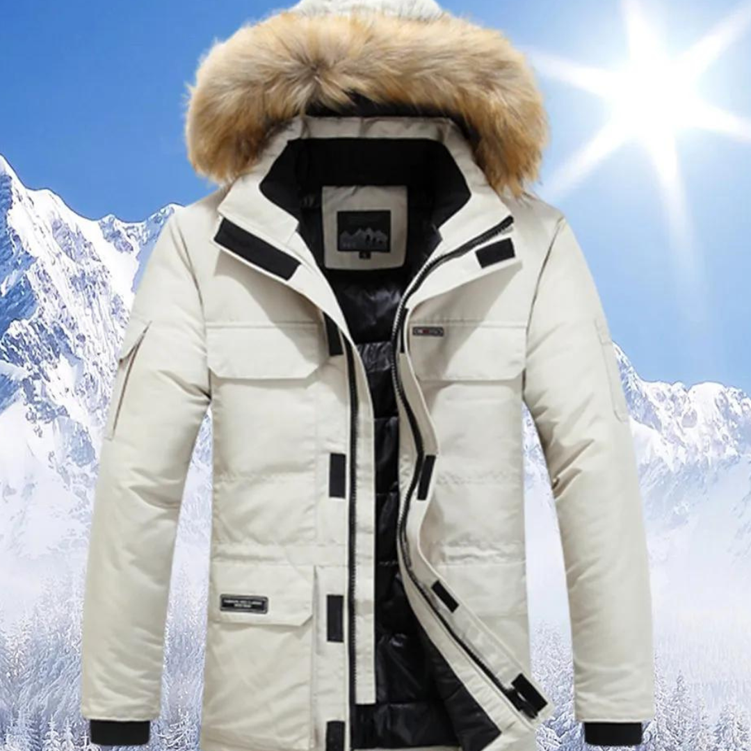 Berg-Feldt | Parka Herren mit Pelzukragen